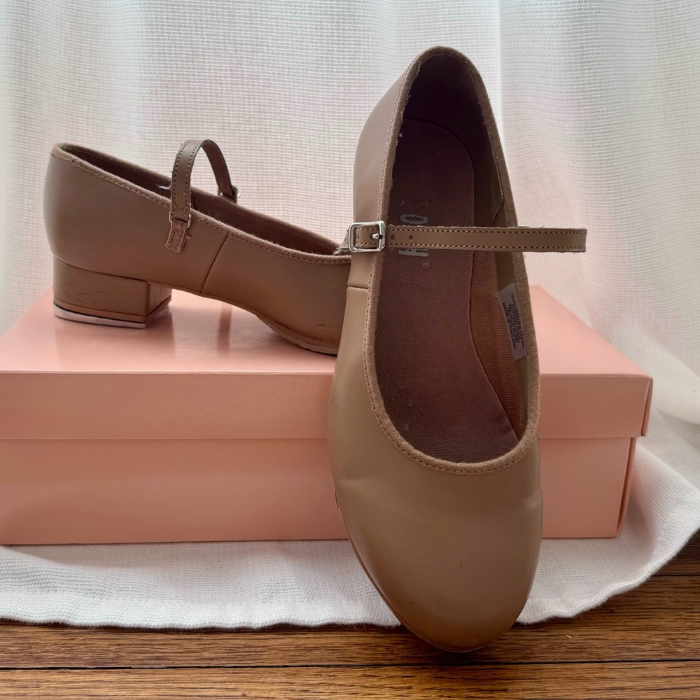 Bloch Merry Jane Techno Tap, Tan Tap Shoes, size 6.5
